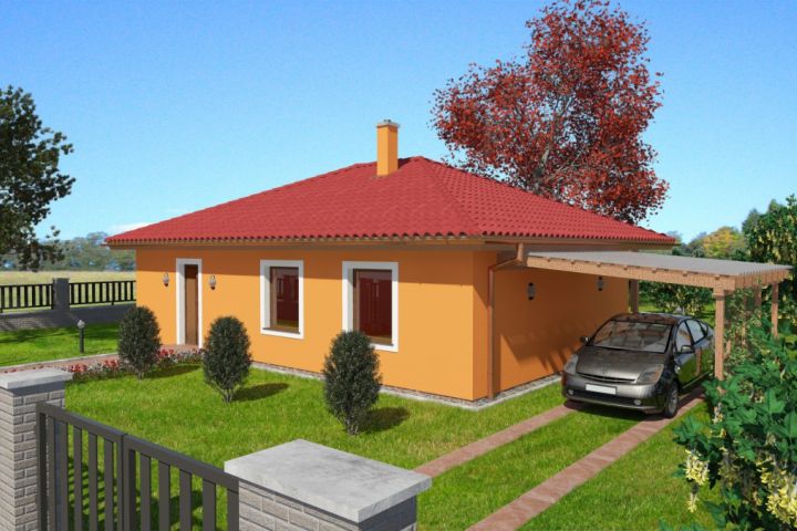 Bngalov 4+kk s krytou terasou