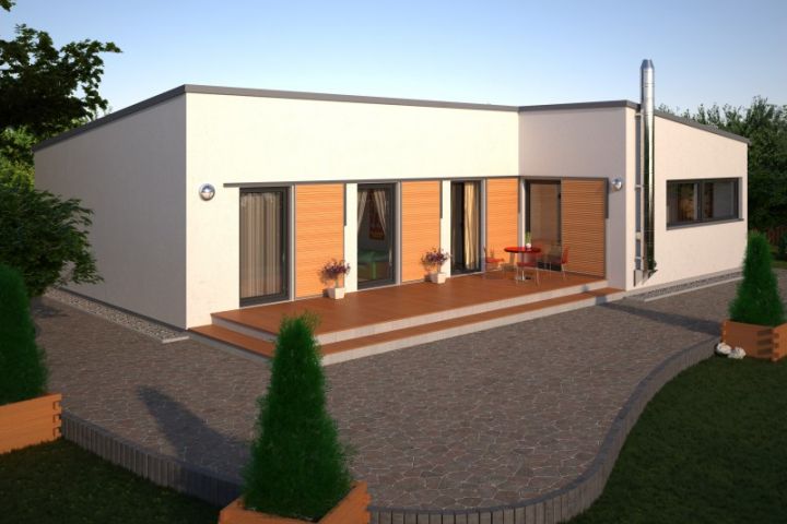 bungalov tvaru T 3